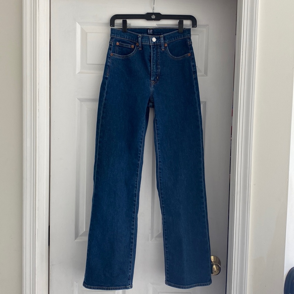 Gap high rise trouser jeans size 2/26